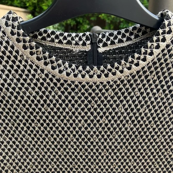 St John Sleeveless Black & Gold Rhinestone top, Evening collection, S-Medium - Picture 3 of 9